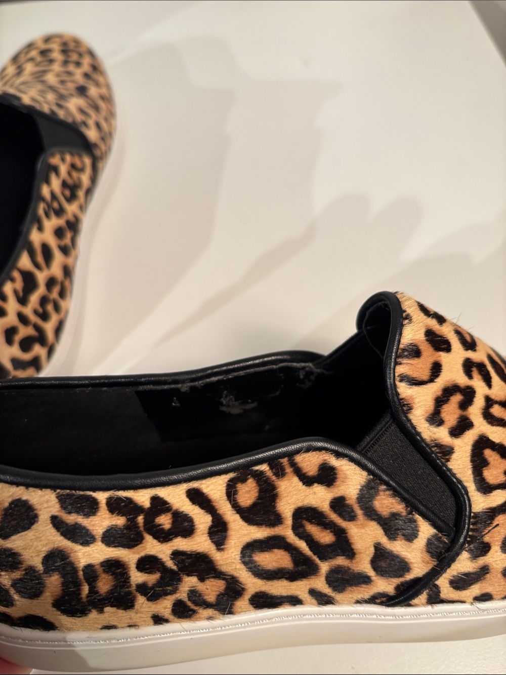 Cole Haan Leopard-Print Calf Hair Slip-On Sneakers - Tan & Black - Picture 7 of 8